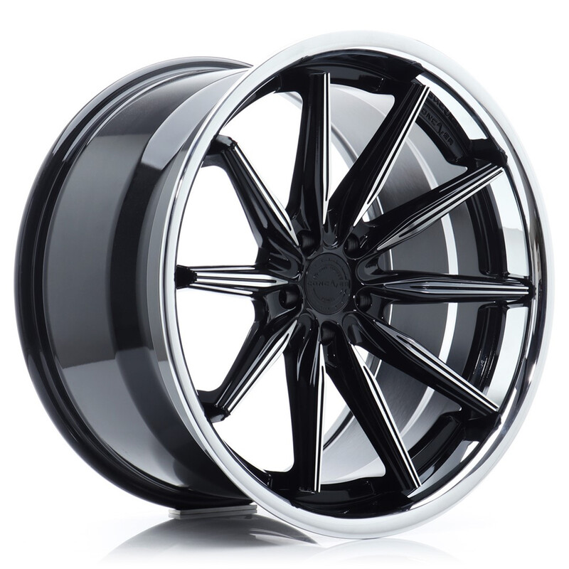 Concaver CVR8 20x10.5" (5 trous - sur mesure) ET0-28, Diamant Noir