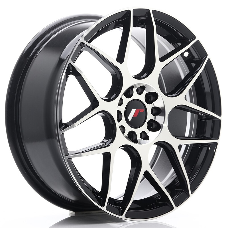 Japan Racing JR-18 18x7.5" 5x112/114.3 ET40, Noir Poli