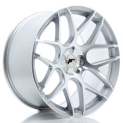 Japan Racing JR-18 Extreme Concave 20x10" (5 trous - sur mesure) ET20-40, Gris Argenté Poli