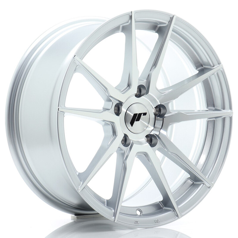 Japan Racing JR-21 17x8" 5x100 ET35, Gris Argenté Poli