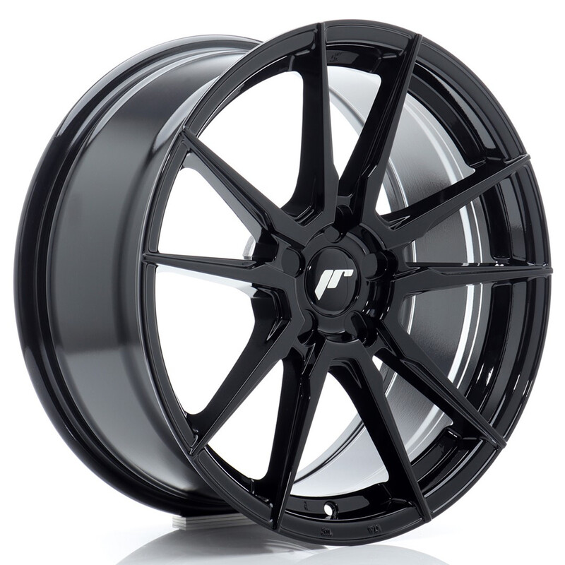 Japan Racing JR-21 18x8" (5 trous - sur mesure) ET20-40, Noir Brillant