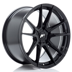 Japan Racing JR-21 Extreme Concave 18x9.5" (5 trous - sur mesure) ET20-40, Noir Brillant