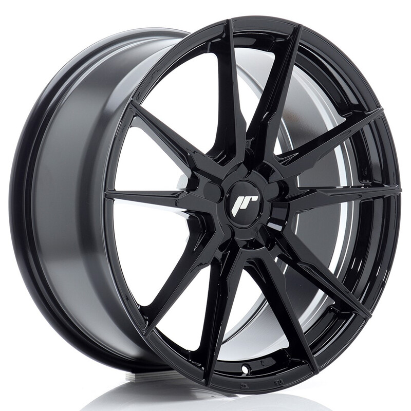 Japan Racing JR-21 19x8" (5 trous - sur mesure) ET20-40, Noir Brillant