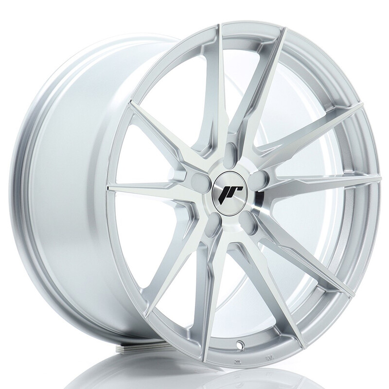 Japan Racing JR-21 Extreme Concave 19x9" (5 trous - sur mesure) ET20-40, Gris Argenté Poli