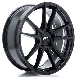 Japan Racing JR-21 20x8.5" (5 trous - sur mesure) ET20-45, Noir Brillant