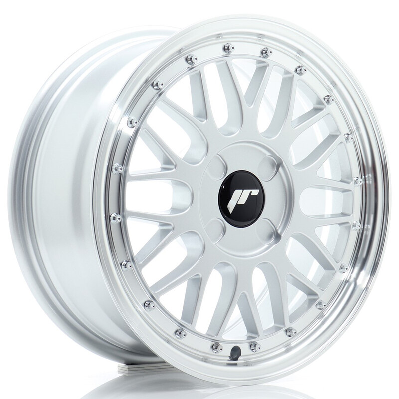 Japan Racing JR-23 16x7" (4 trous - sur mesure) ET20-45, Gris Argenté
