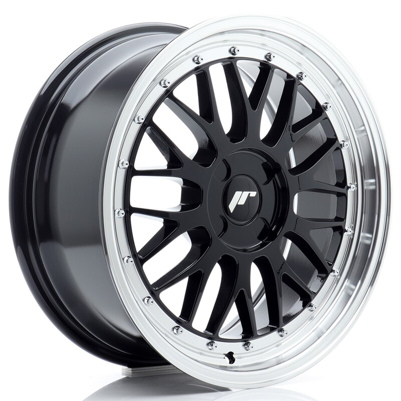 Japan Racing JR-23 18x8" (4 trous - sur mesure) ET20-42, Noir Brillant