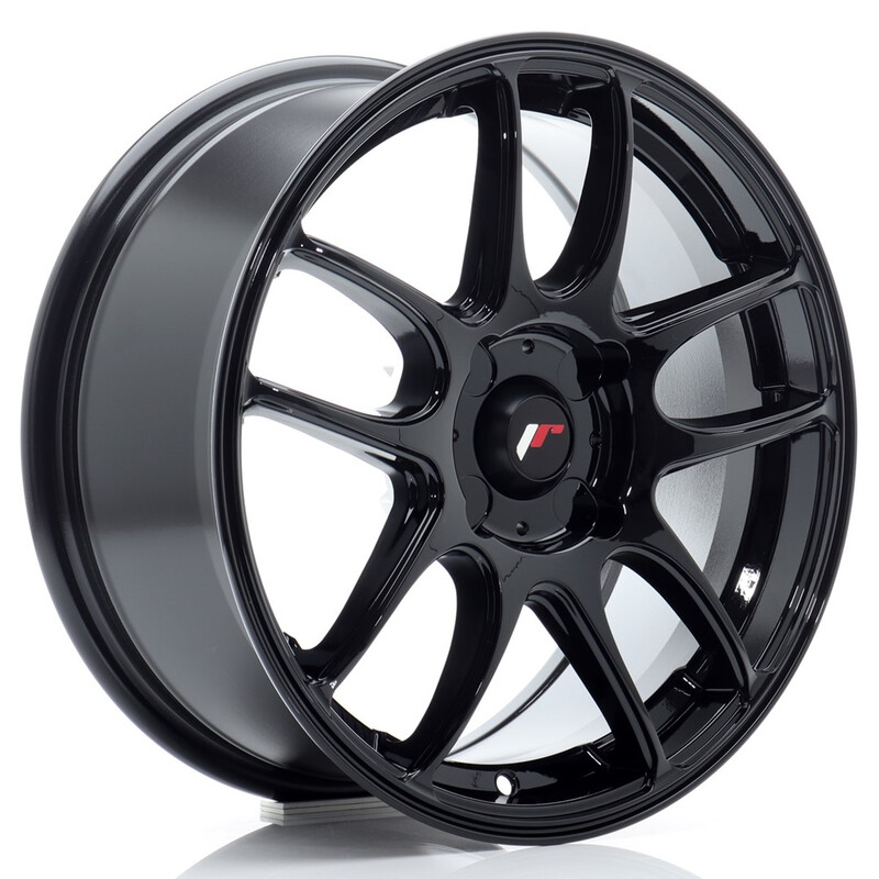 Japan Racing JR-29 16x7" (4 trous - sur mesure) ET20-42, Noir Brillant