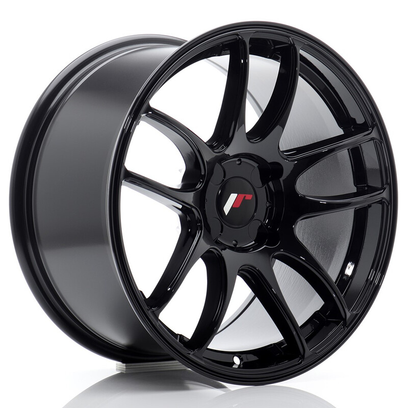 Japan Racing JR-29 Extreme Concave 17x9" (4 trous - sur mesure) ET20-38, Noir Brillant