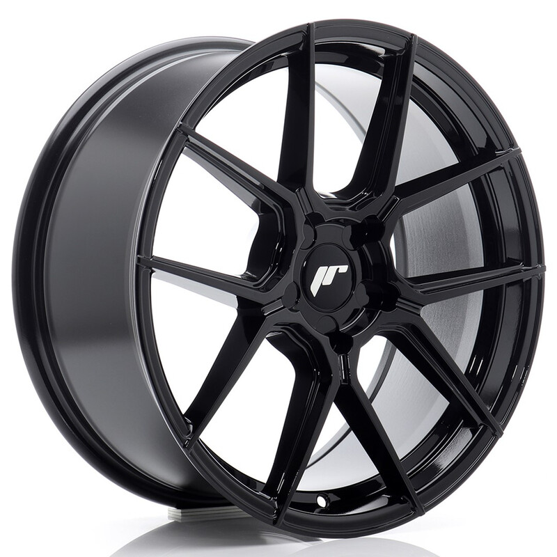 Japan Racing JR-30 18x8.5" (5 trous - sur mesure) ET20-45, Noir Brillant