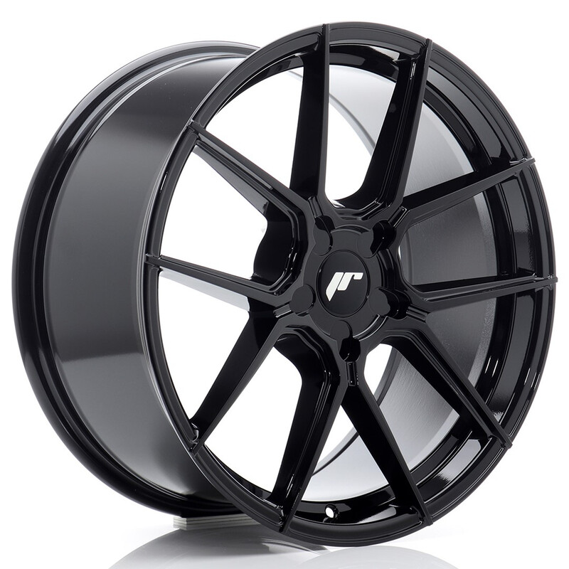 Japan Racing JR-30 19x8.5" (5 trous - sur mesure) ET20-45, Noir Brillant