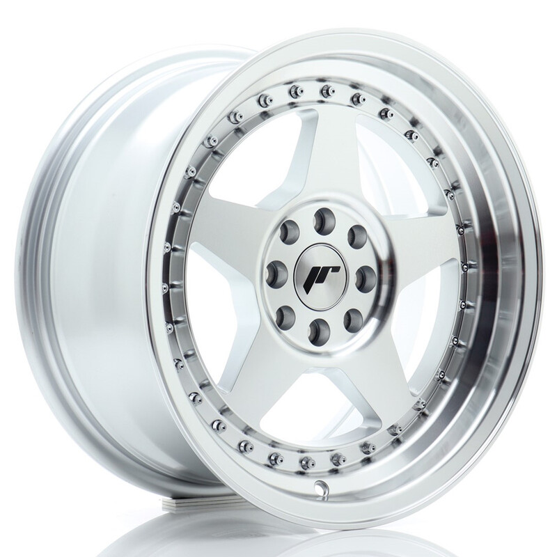 Japan Racing JR-6 16x8" 4x100/108 ET25, Gris Argenté Poli