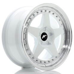 Japan Racing JR-6 17x8" (5 trous - sur mesure) ET20-35, Blanc