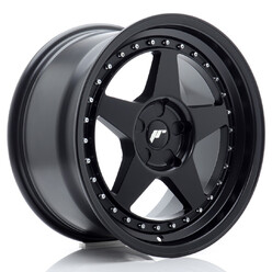 Japan Racing JR-6 17x9" (5 trous - sur mesure) ET20-35, Noir Mat