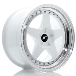 Japan Racing JR-6 18x9.5" (5 trous - sur mesure) ET20-40, Blanc