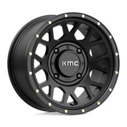 KMC KS135 Grenade 14x7" 4x156 ET10, Noir Satiné