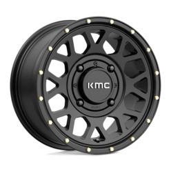 KMC KS135 Grenade 14x7" 4x137 ET38, Noir Satiné