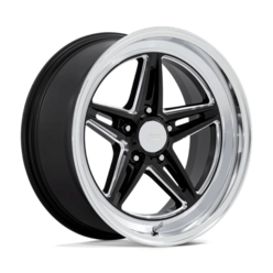 American Racing Vintage VN514 Groove 18x10" 5x114.3 ET12, Noir Brillant, Rebord Diamant