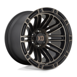 XD XD846 Double Deuce 20x9" 6x139.7 ET00, Noir Satiné, Teinte Foncée