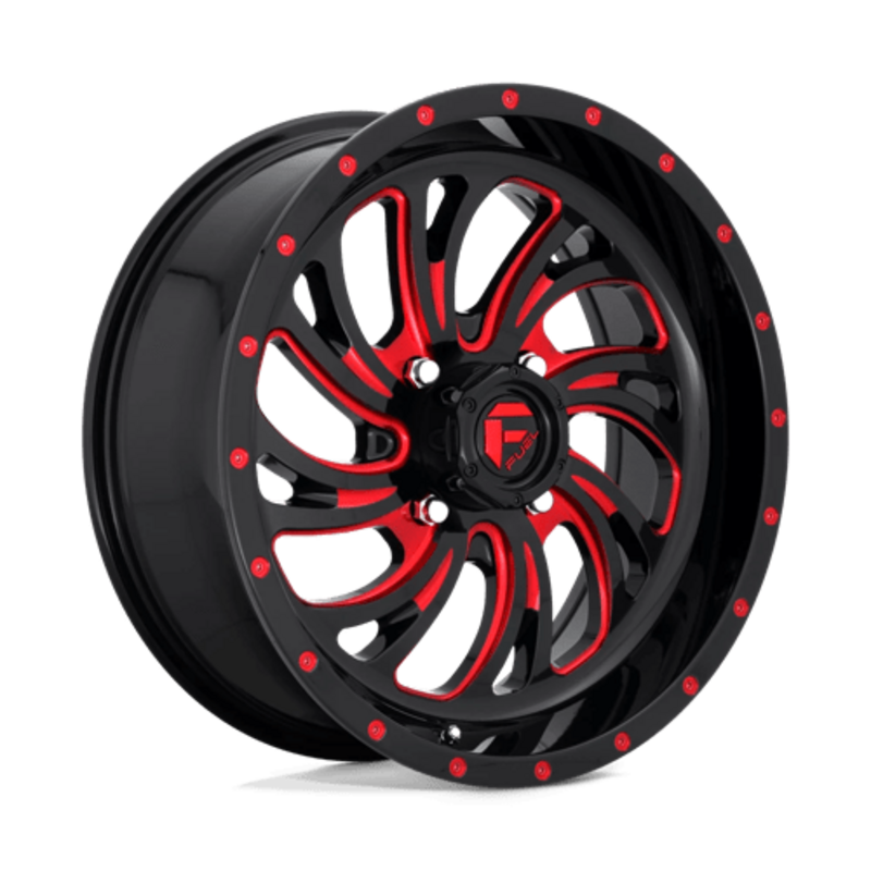 Fuel D642 Kompressor 18x7" 4x156 ET13, Noir Brillant & Rouge