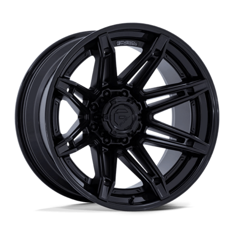 Fuel FC401 Brawl 22x10" 6x135 ET-18, Noir Mat, Rebord Brillant