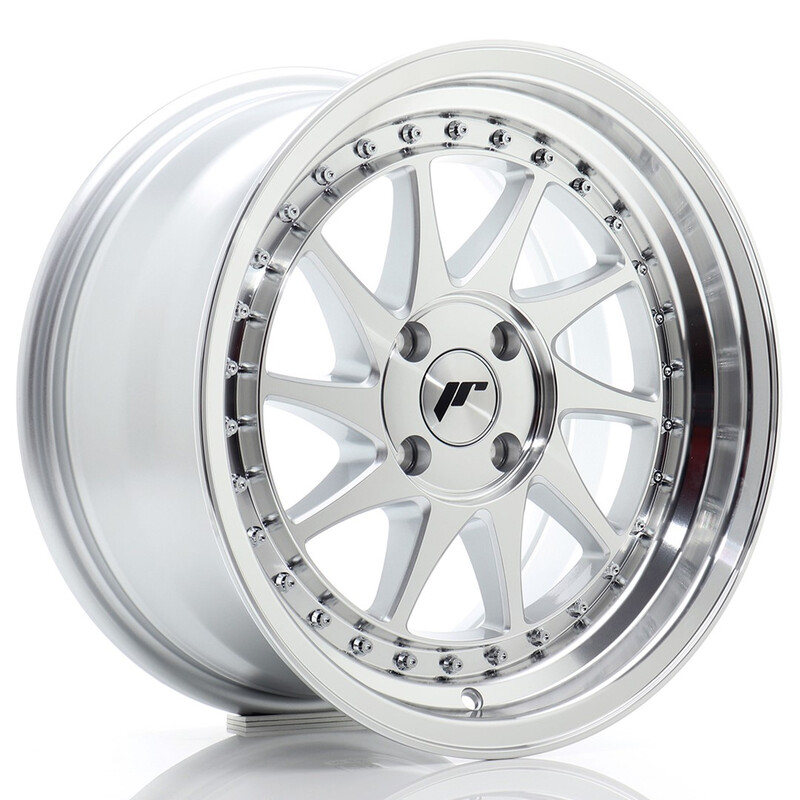 Japan Racing JR-26 16x8" 4x100 ET30, Gris Argenté