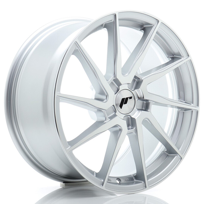Japan Racing JR-36 18x8" (5 trous - sur mesure) ET20-45, Gris Argenté
