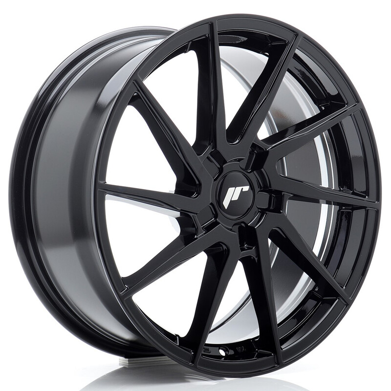 Japan Racing JR-36 Extreme Concave 18x9" (5 trous - sur mesure) ET20-50, Noir Brillant