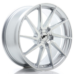 Japan Racing JR-36 19x8" (5 trous - sur mesure) ET20-40, Gris Argenté