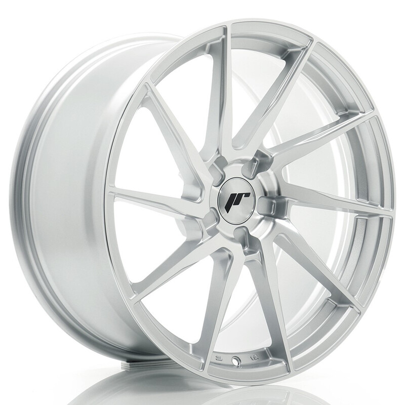 Japan Racing JR-36 Extreme Concave 19x9.5" (5 trous - sur mesure) ET20-45, Gris Argenté