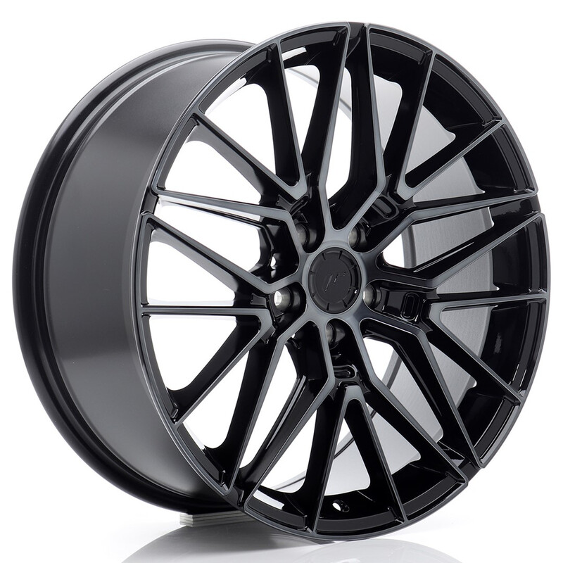 Japan Racing JR-38 19x8.5" 5x112 ET45, Noir Mat, Branches Teintées