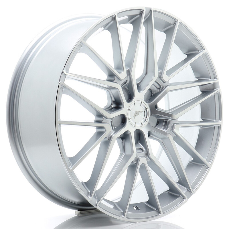 Japan Racing JR-38 20x8" (5 trous - sur mesure) ET20-40, Gris Argenté
