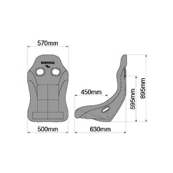 Siège Baquet Bride Zieg IV Wide Noir Dégradé (FIA)