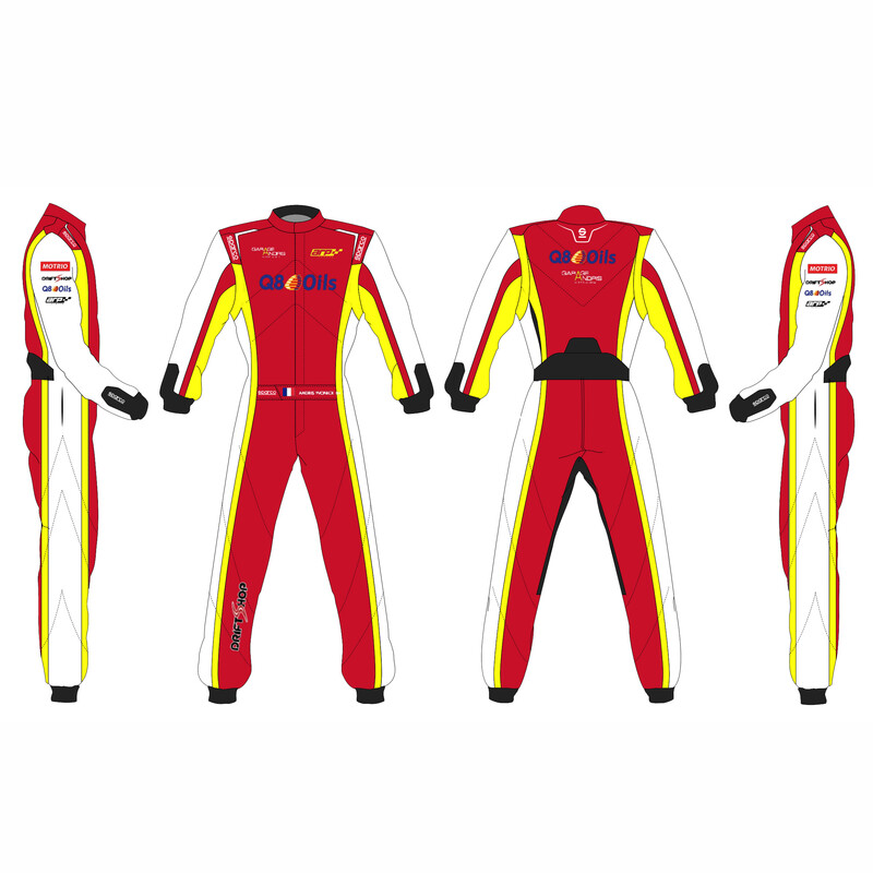 Combinaison Sparco Competition (FIA) - Exemple de Personnalisation