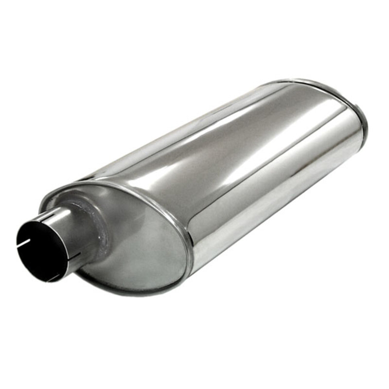 Silencieux d'Echappement Simons Ovale Turbo en Inox