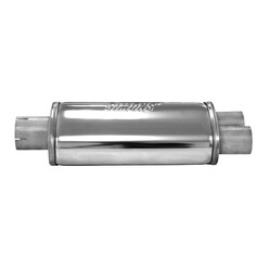 Silencieux d'Echappement Simons Ovale Split en Inox