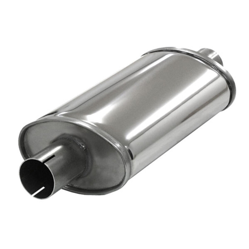 Silencieux d'Echappement Simons Ovale Small en Inox