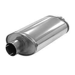 Silencieux d'Echappement Simons Ovale Super en Inox