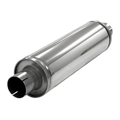 Silencieux d'Echappement Simons Rond Slim en Inox