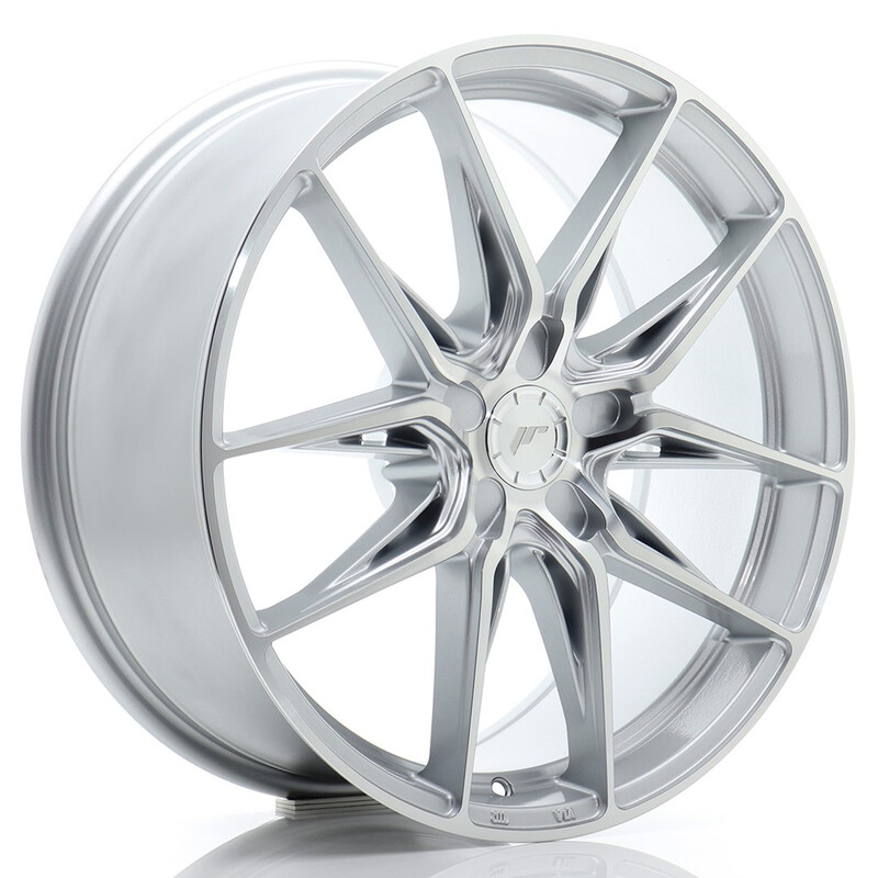 Japan Racing JR-44 19x8" (5 trous - sur mesure) ET20-40, Gris Argenté Poli
