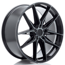 Japan Racing JR-44 21x9" (5 trous - sur mesure) ET20-40, Noir Brillant, Branches Teintées