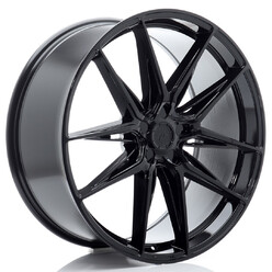 Japan Racing JR-44 22x10" (5 trous - sur mesure) ET20-46, Noir Brillant