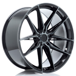 Japan Racing JR-44 22x10.5" (5 trous - sur mesure) ET10-40, Noir Brillant, Branches Teintées