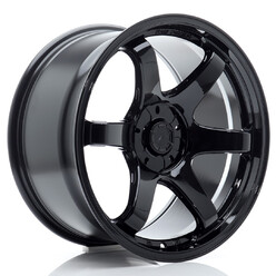 Japan Racing SL-03 Super Light 18x10.5" (5 trous - sur mesure) ET15-40, Noir Brillant