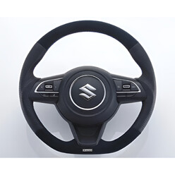 Volant GReddy Cuir avec Coutures Rouges pour Suzuki Swift Sport ZC33S