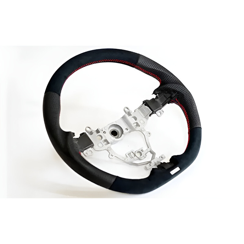 Volant GReddy Carbone Noir avec Coutures Rouges pour Suzuki Swift Sport ZC33S