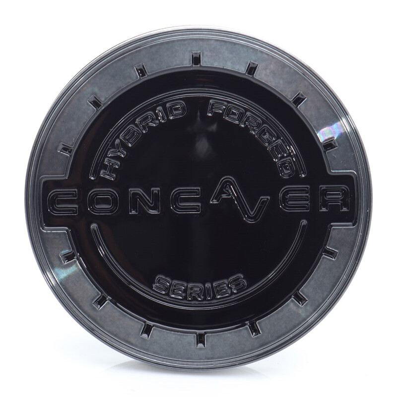 Cache Central Concaver Double Noir Brillant