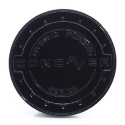 Cache Central Concaver Noir Platine