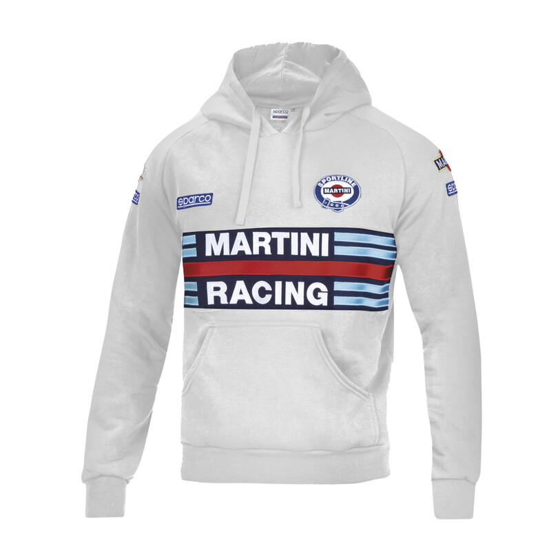 Sweat\u0020\u00E0\u0020Capuche\u0020Sparco\u0020Martini\u0020Racing\u0020Replica\u0020Gris