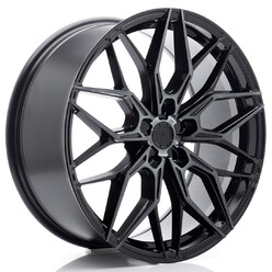 Japan Racing JR-46 20x9" (5 trous - sur mesure) ET20-51, Noir Brillant, Branches Teintées
